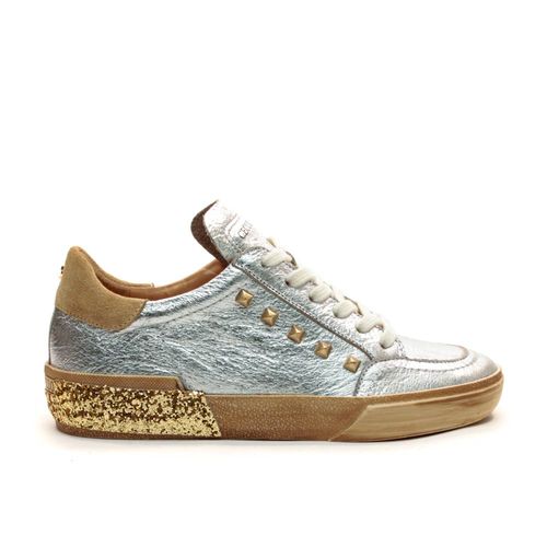 Tênis Couro Prata Casual Cecconello 2618003-2