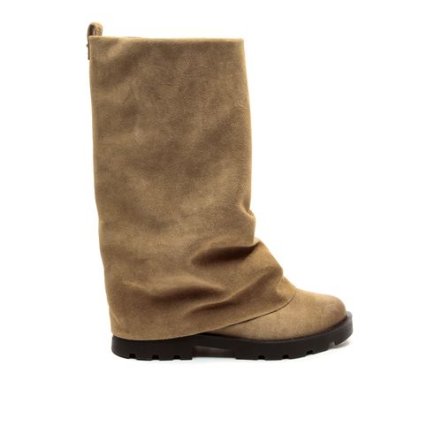 Bota Couro Marrom Cano MÉdio Cecconello 2622002-2