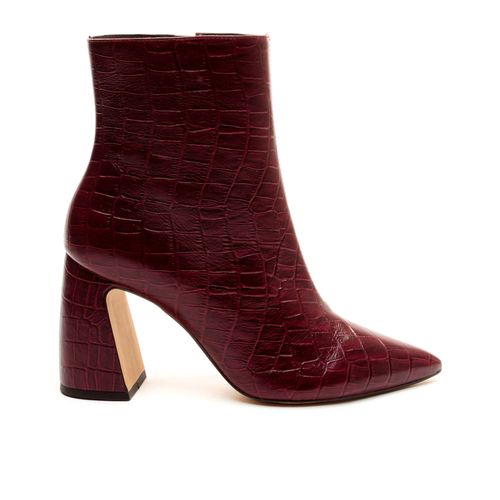 Bota Couro Bordô Cano Curto Cecconello 2626001-1