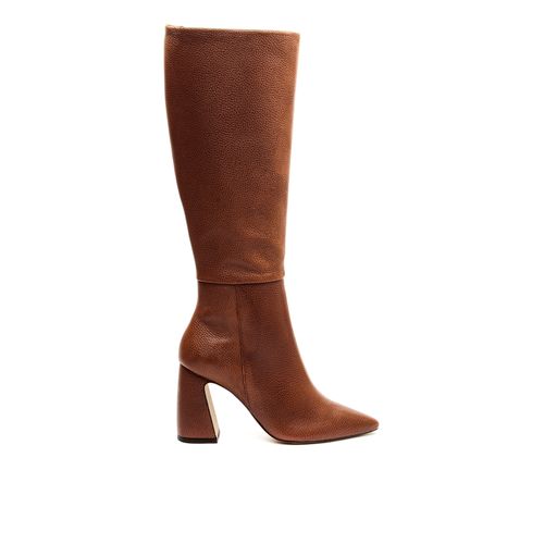 Bota Couro Marrom Cano Longo Cecconello 2626002-4