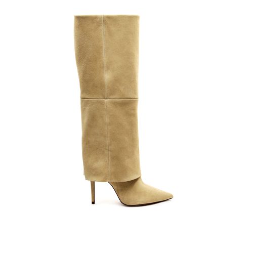 Bota Couro Creme Cano Longo Cecconello 2624001-3