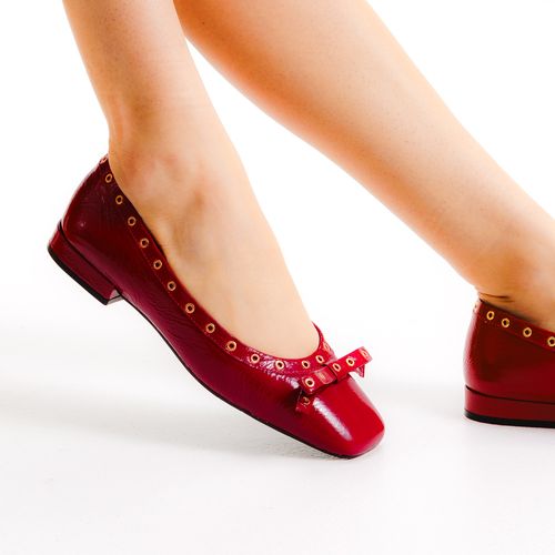 Sapatilha Couro Vermelho Cecconello 2660001-3