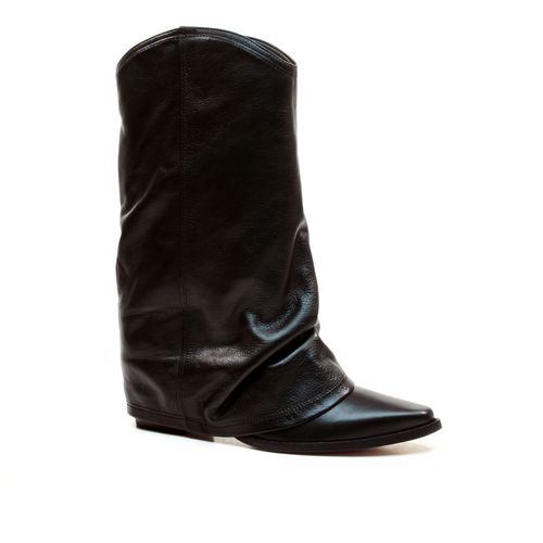 Bota Couro Preto Cano Médio Cecconello 2619006-5