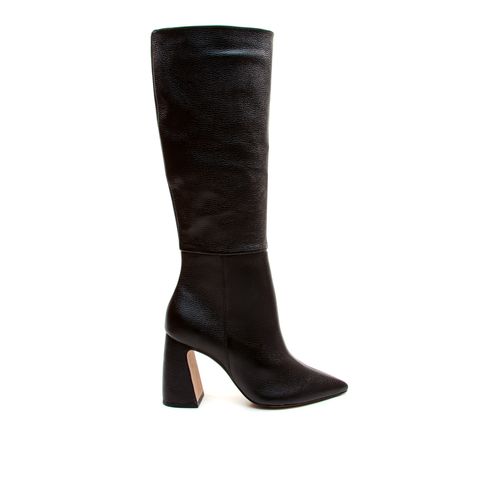 Bota Couro Preto Cano Longo Cecconello 2626002-12