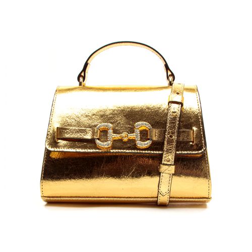 Bolsa Ariana Couro Ouro Cecconello Css2513-4