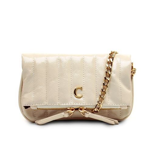 Bolsa Bellah Couro Off White Cecconello C2547-1