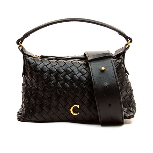 Bolsa Annie Couro Preto Cecconello C2539-4