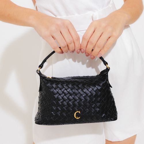 Bolsa Annie Couro Preto Cecconello C2539-4