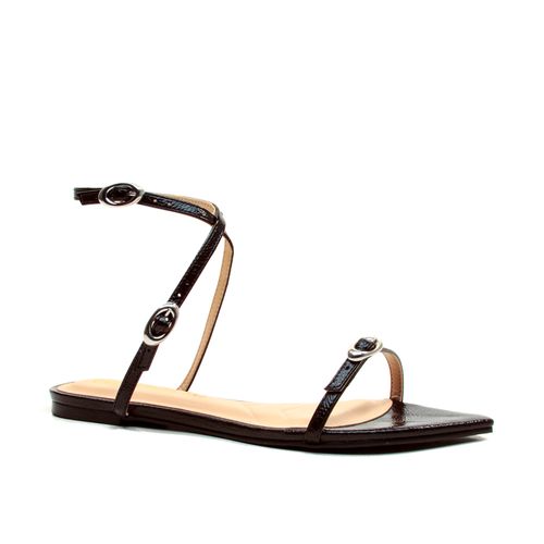 Sandália Rasteira Preta Cecconello 2548001-7