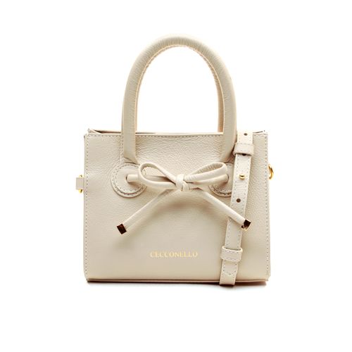 Bolsa Celina Couro Off White Cecconello C2951-2