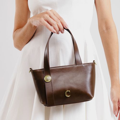 Bolsa Sophie Couro Marrom Cecconello C2950-3