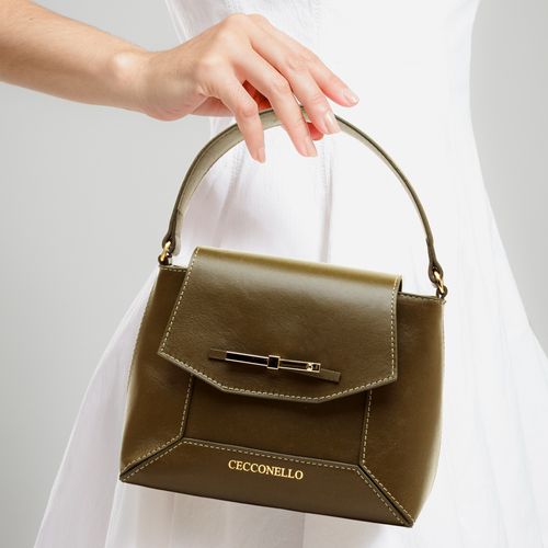 Bolsa Aurora Couro Verde Cecconello C2952-5