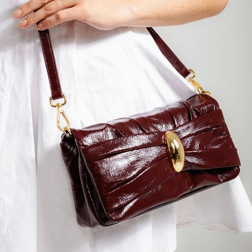 Bolsa Charlotte Couro BordÔ Cecconello C2953-1