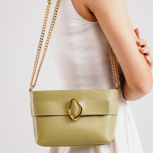 Bolsa Alba Couro Verde Cecconello C2954-4