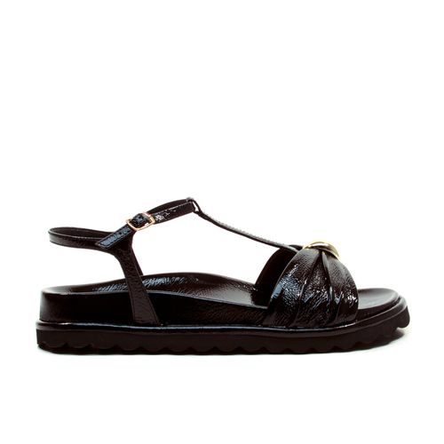 SandÁlia Papete Couro Preto Cecconello 2638004-6