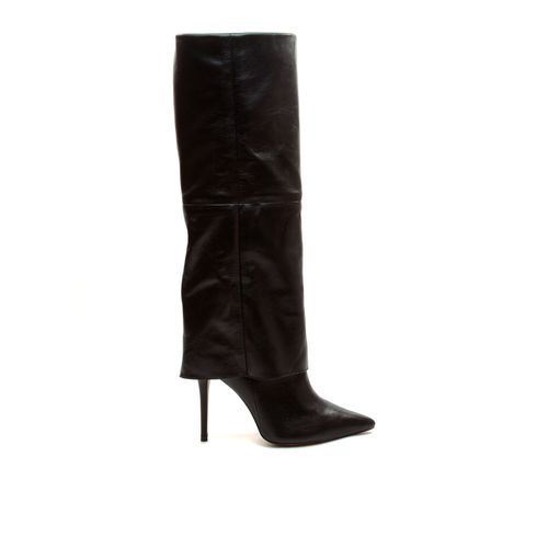 Bota Couro Preto Cano Longo Cecconello 2624001-4