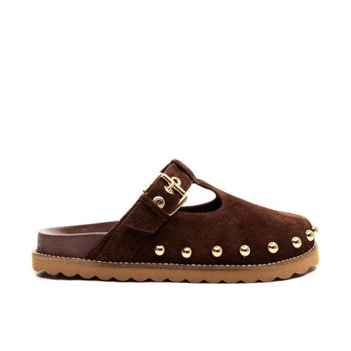 Mule Clog Couro Marrom Cecconello 2734001-3