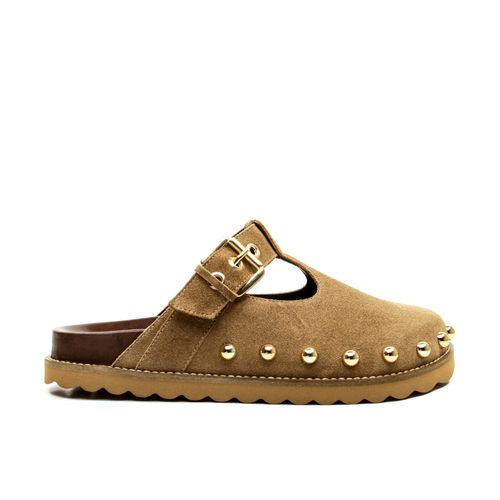 Mule Clog Couro Nude Cecconello 2734001-1