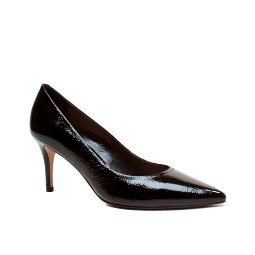 Scarpin Couro Preto Salto Médio Cecconello 2399001-40