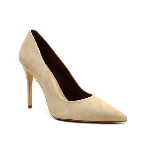Scarpin Couro Creme Salto Alto Cecconello 2130008-118