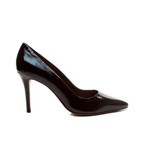 Scarpin Couro Preto Salto Alto Cecconello 2440001-10