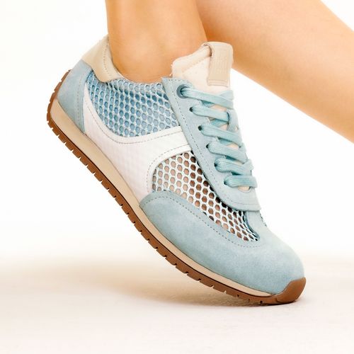 TÊNis Casual Couro Azul Cecconello 2756001-2
