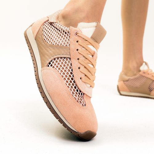 TÊNis Casual Couro Rosa Cecconello 2756001-1