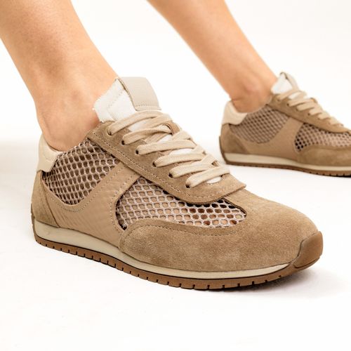 TÊNis Casual Couro Nude Cecconello 2756001-4